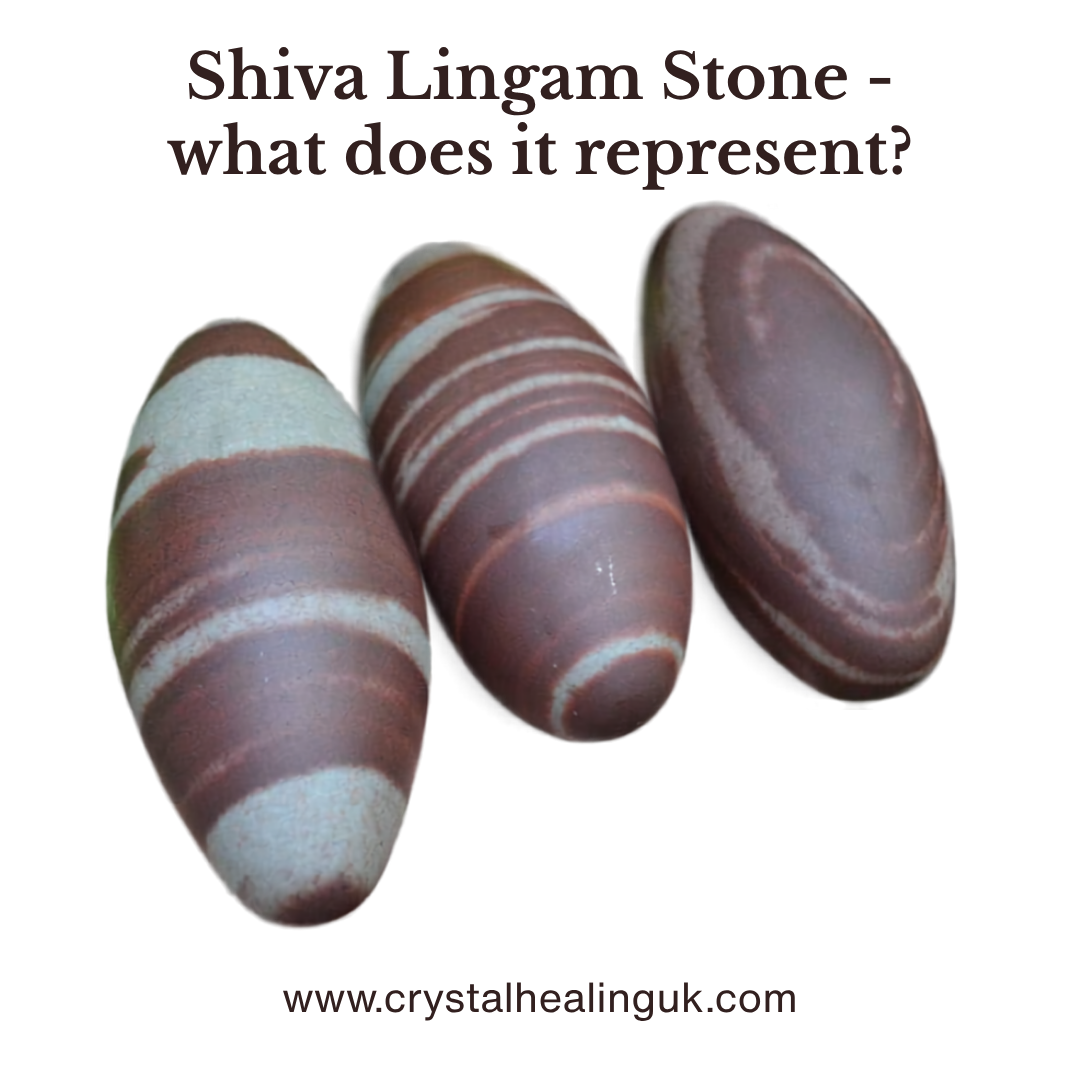 This is an image of 3 Shiva Lingam stones.